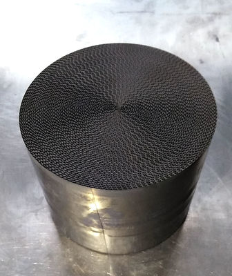 Buy 600cpsi Metal Honeycomb Catalyst Support Without Canning Round online manufacture